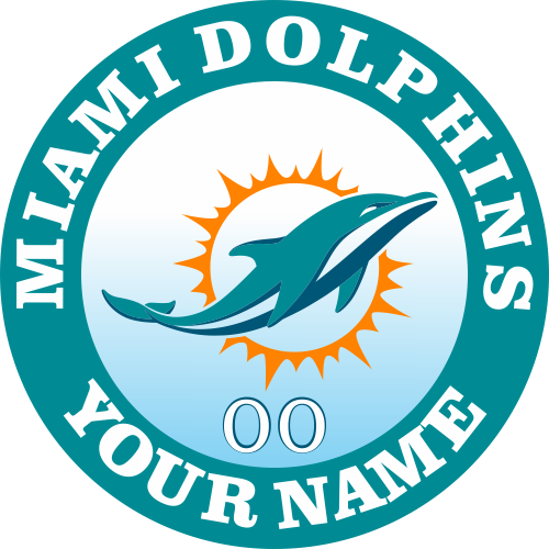 Miami Dolphins Customized Logo iron on paper